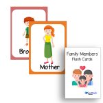 kids educational toys family members identify flash cards for kids