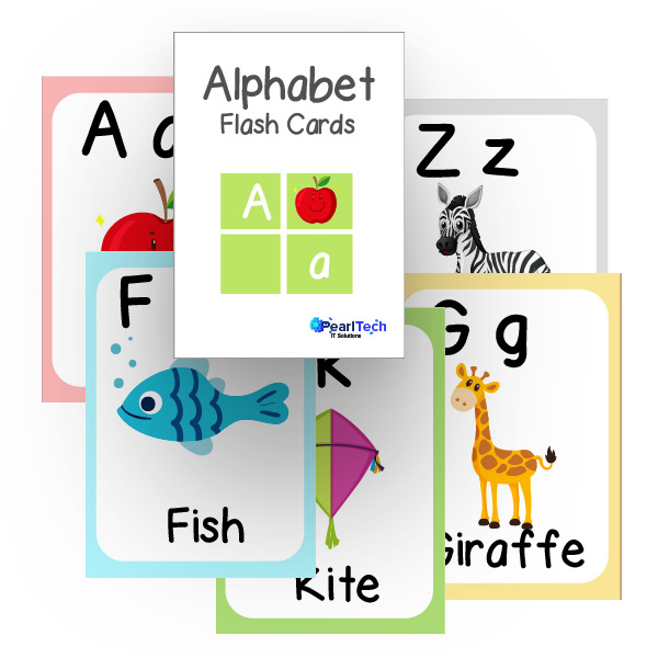 kids learning alphabet letters with images flash cards kids